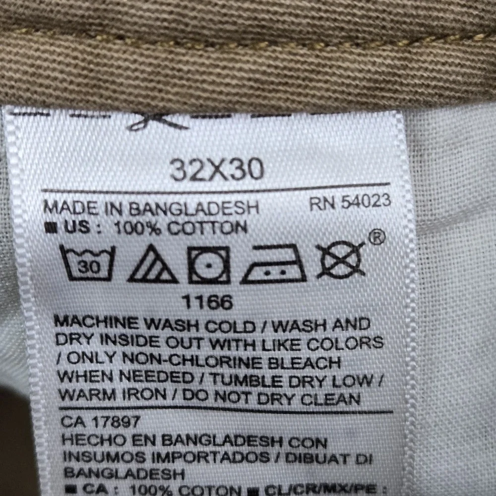 Old Navy Men Pants 32X30 Brown Chino‎ Twill Athletic Taper Button 28